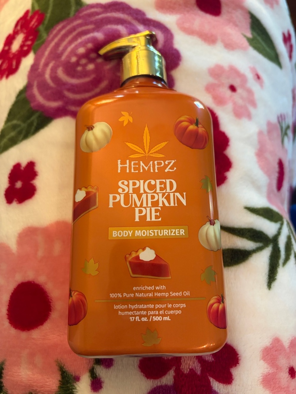 Hempz Spiced Pumpkin Pie Body Moisturizer - Orange